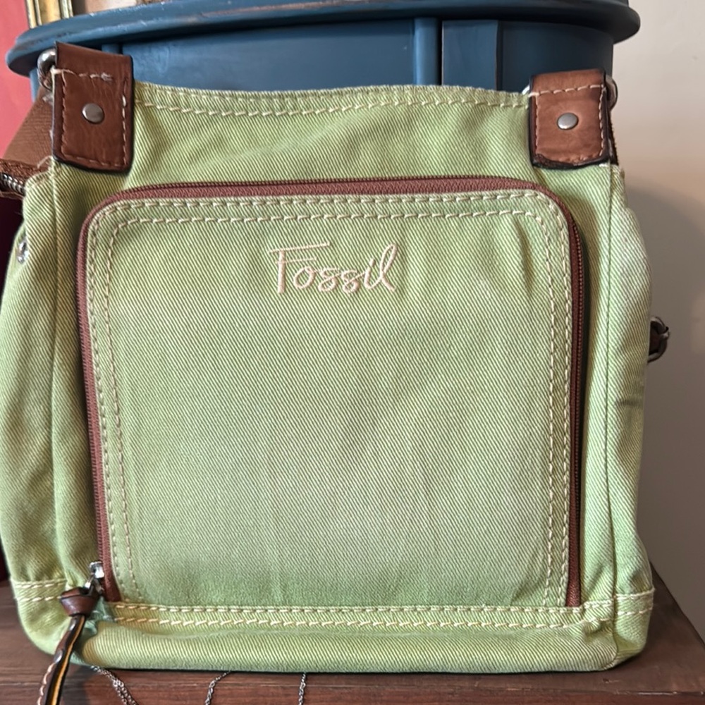 Fossil Green and Brown Women's Bag - Picture 2 of 14